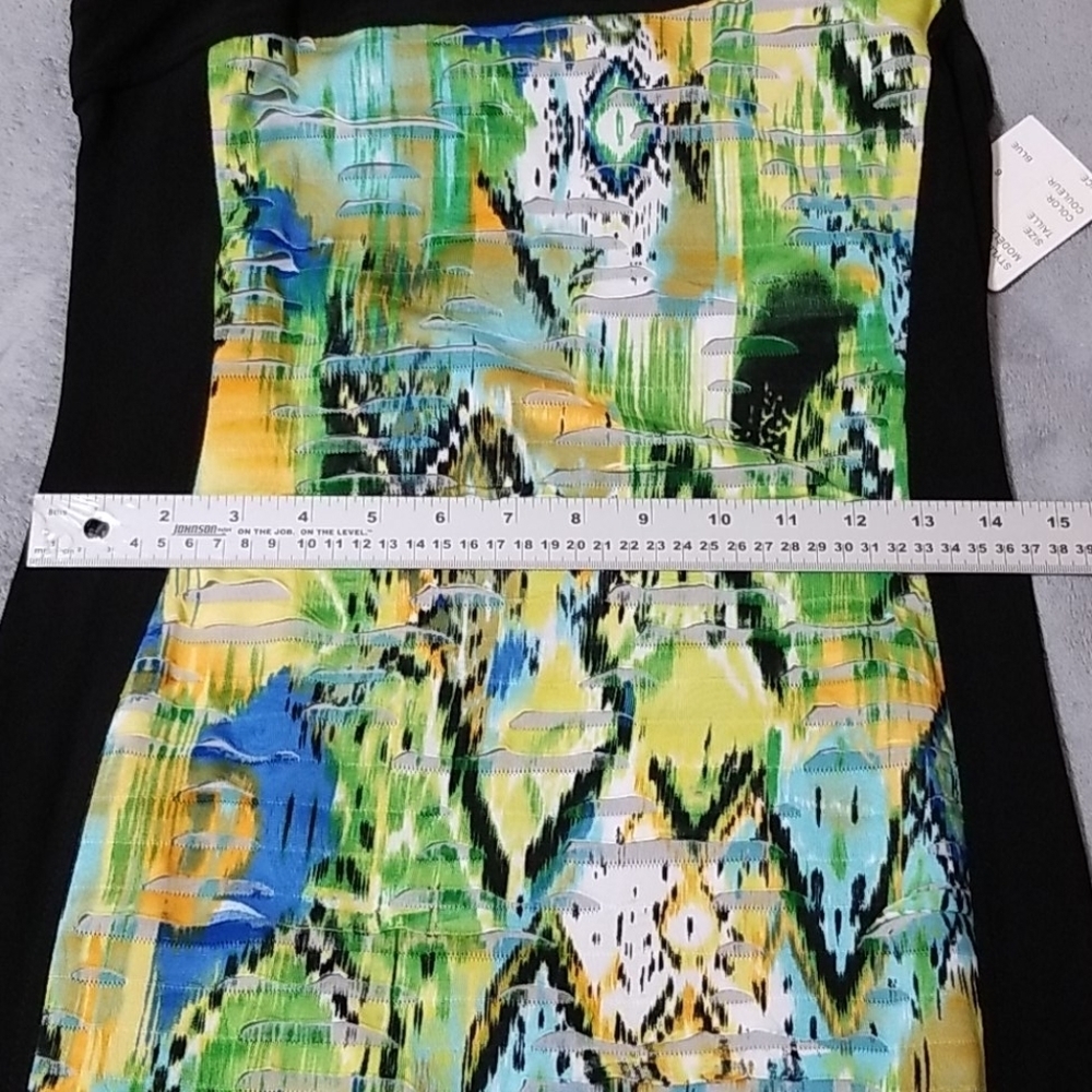 Goa Multicolor Abstract Print Dress In A Size 6 - Picture 5 of 7
